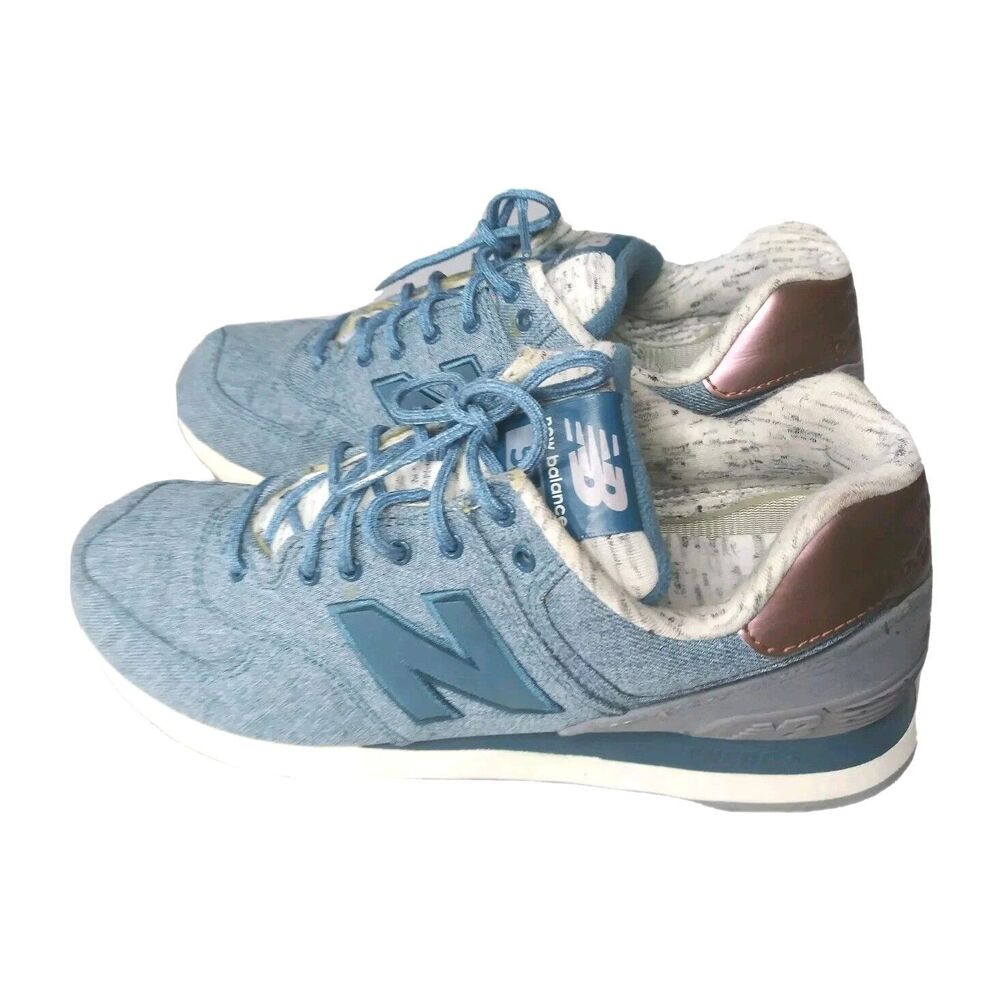 New Balance 574 Shoes Women's Size 8.5 Blue Sneakers - Picture 1 of 10